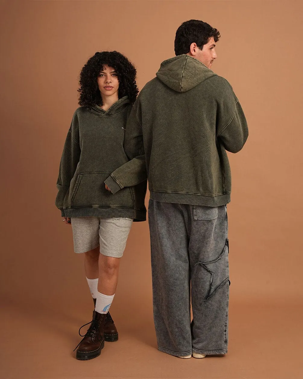 Olive IYS Washed Hoodie