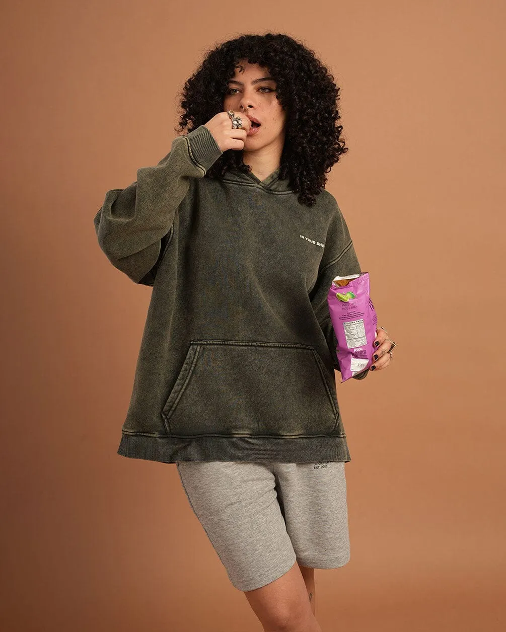 Olive IYS Washed Hoodie
