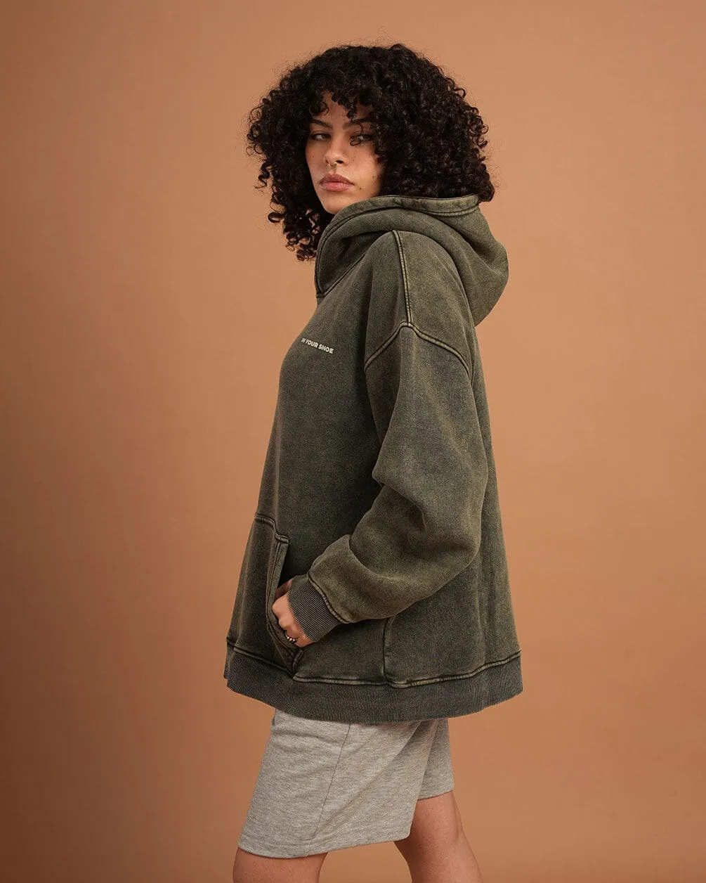 Olive IYS Washed Hoodie