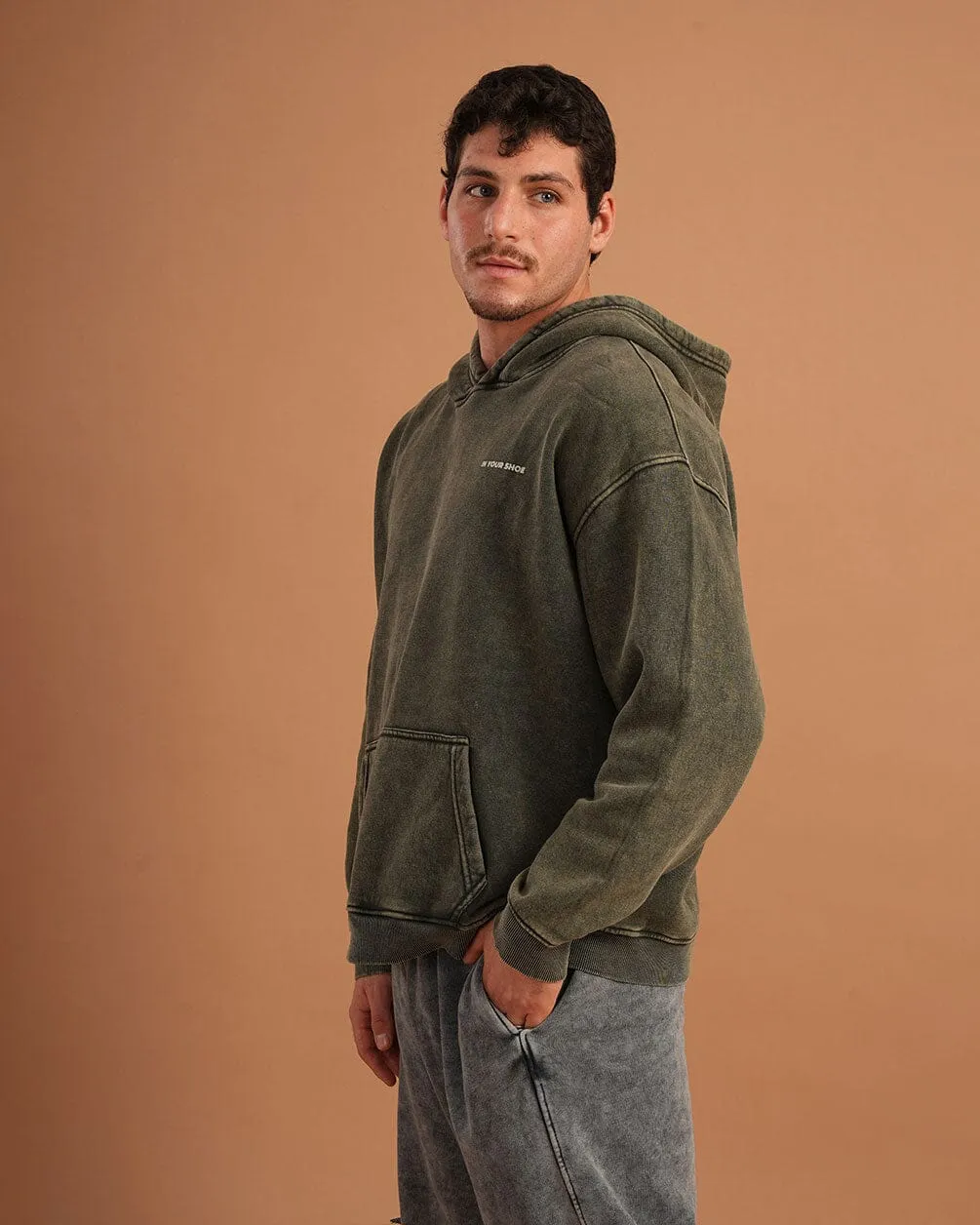 Olive IYS Washed Hoodie