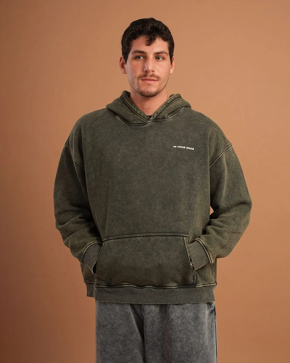 Olive IYS Washed Hoodie