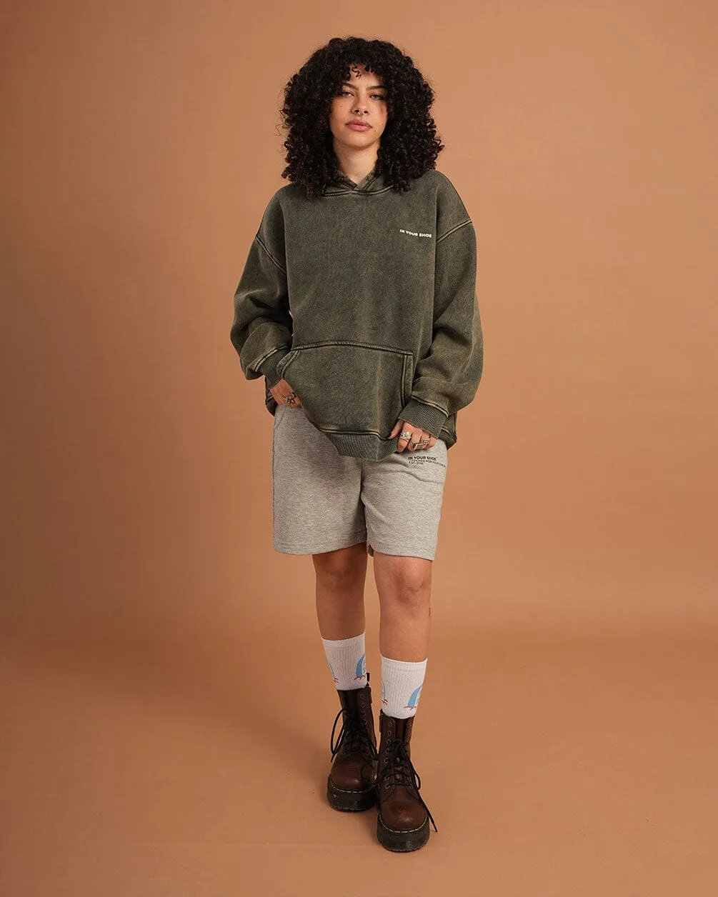 Olive IYS Washed Hoodie