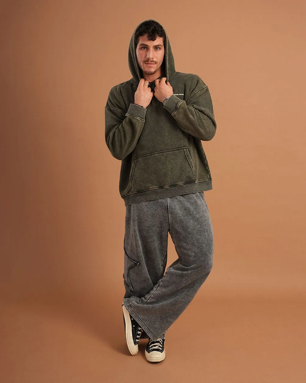 Olive IYS Washed Hoodie