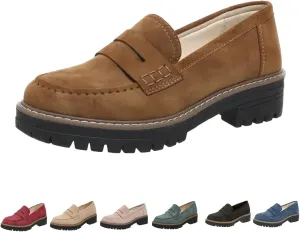 Orthoture-orthopedic Platform Loafers for Women,Wide Width Dress Shoes Ortho Comfort Shoes Slip On Penny Loafers