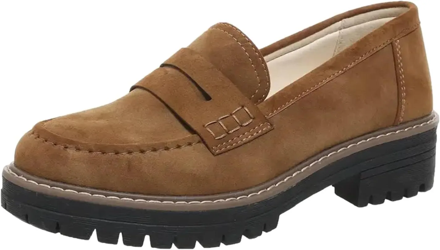 Orthoture-orthopedic Platform Loafers for Women,Wide Width Dress Shoes Ortho Comfort Shoes Slip On Penny Loafers