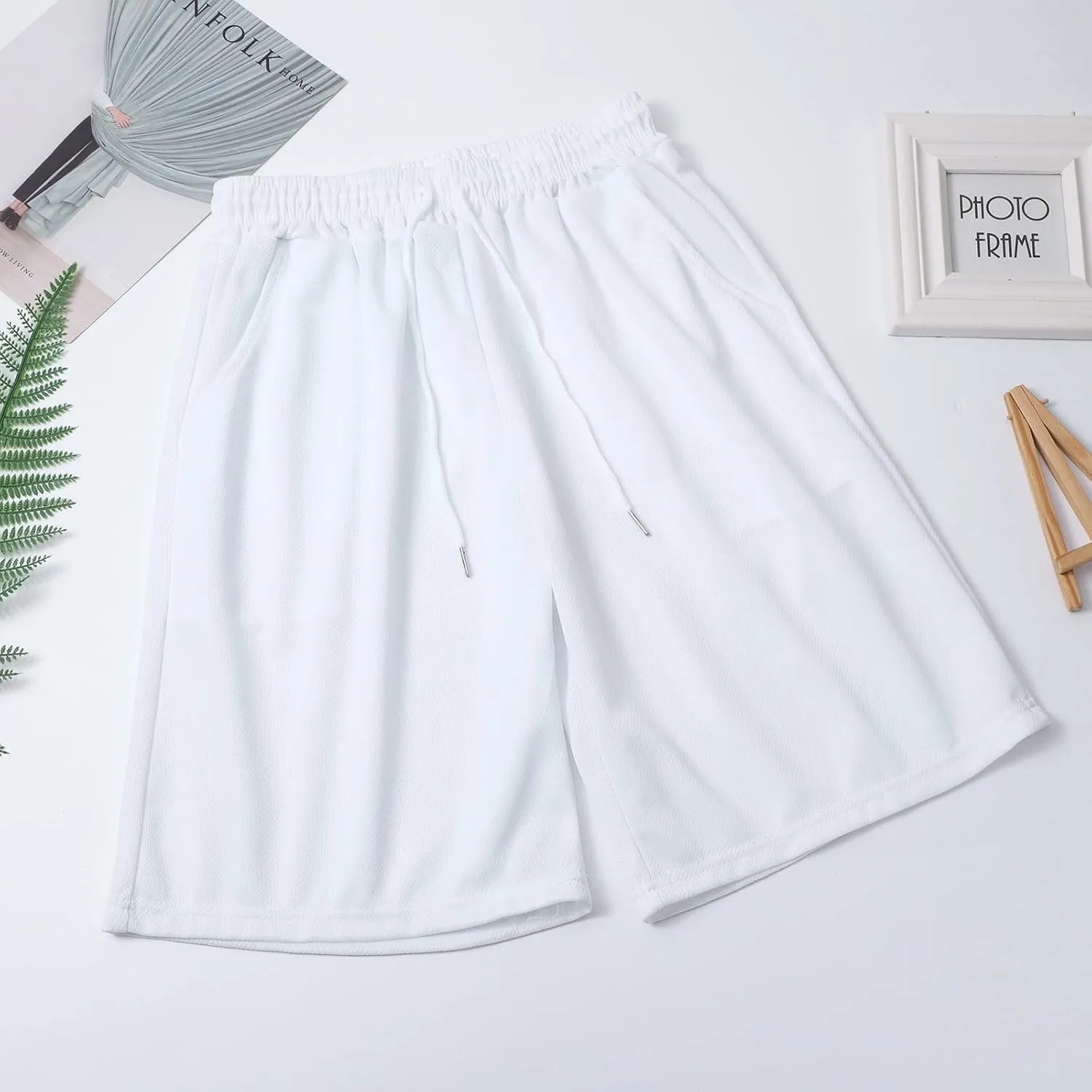 Oversized Athletic Shorts for Men Workout Gym Running Jogging Shorts Elastic Waist Summer Beach Lounge Short Pants