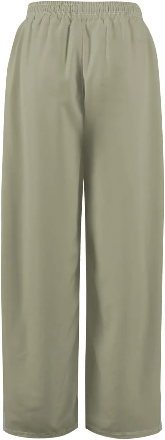 Palazzo Pants for Women High Waist Solid Beach Elastic Waist Wide Leg Pants Casual Summer Boho Outfits with Pockets