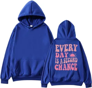 Pink Hoodies for Women Latter Print Oversized Long Sleeve Casual Pullover with Pocket Sweater 2024 Fall Sweatshirt Y2K