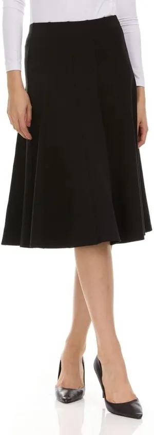 Premium Lycra Skirt  Thick, and Opaque Pleated Skirt with Stretch Waist Knee-Length & Midi-Length Options
