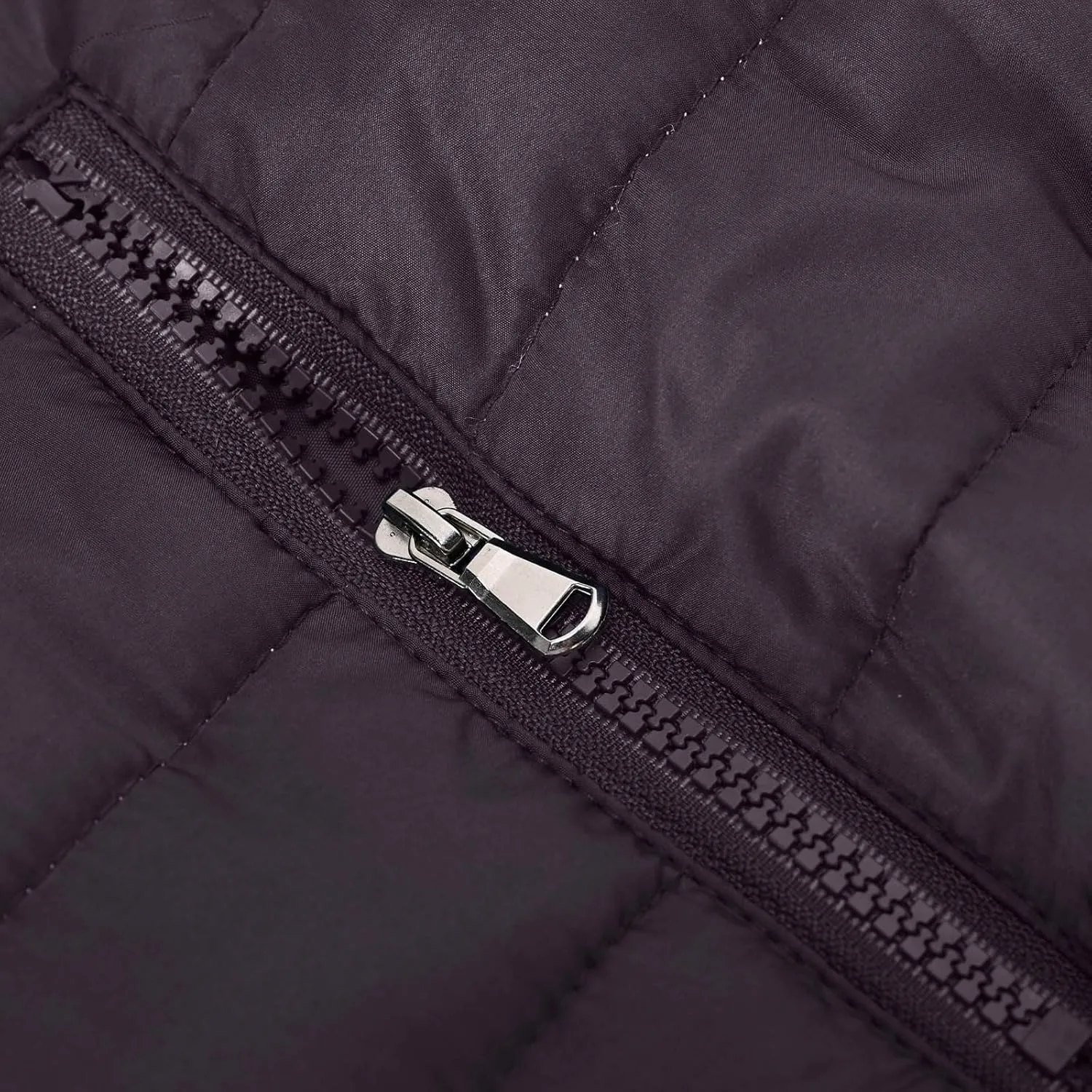 Puffer Jacket Men with Detachable Hood Packable Lightweight Down Jacket Zip up Quilted Jacket Warm Winter Jacket