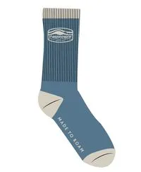 Rambler Organic Midweight Crew Socks - Moonlight Blue