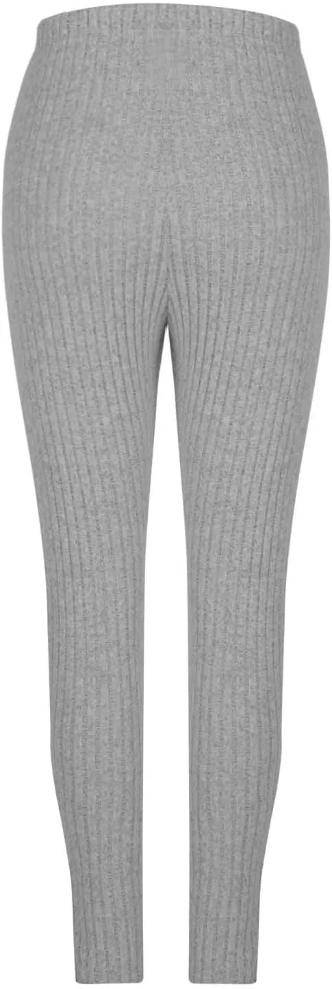 Ribbed Knit Pants for Women 2024 Casual Solid Drawstring Waist Trousers Loose High Waist Tight Hip Lifting Stretch Yoga Pant