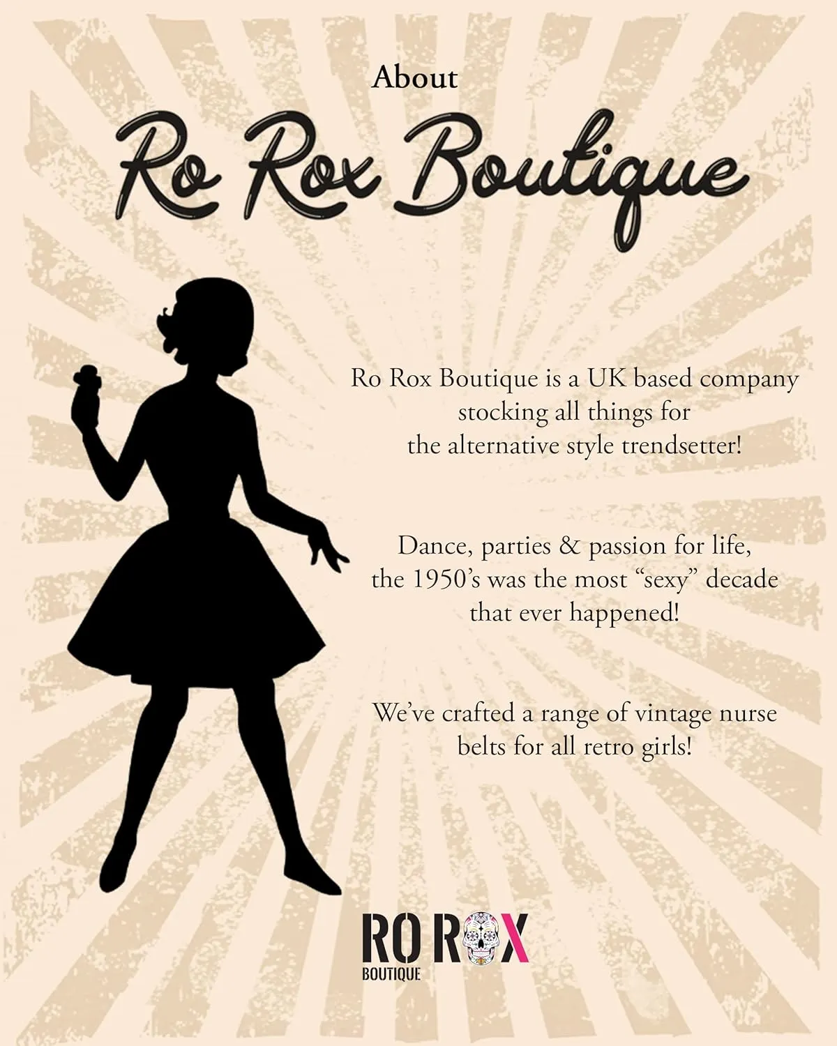Ro Rox Retro Vintage Belt | Elastic Belt Women's Accessories | 50s Nurse Belt | Waist Belts For Women & Ladies