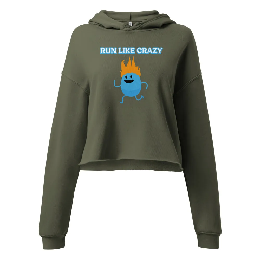 Run Like Crazy (Numpty) - Women's Cropped Hoodie