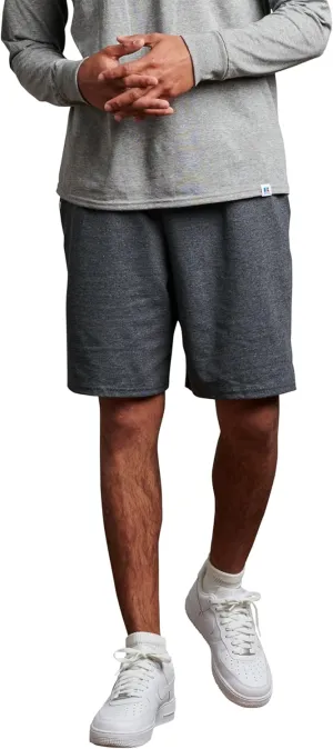 Russell Athletic Men's Relaxed Fit 9" Cotton Shorts with Pockets, Adjustable Elastic Waist, Sizes S-4X