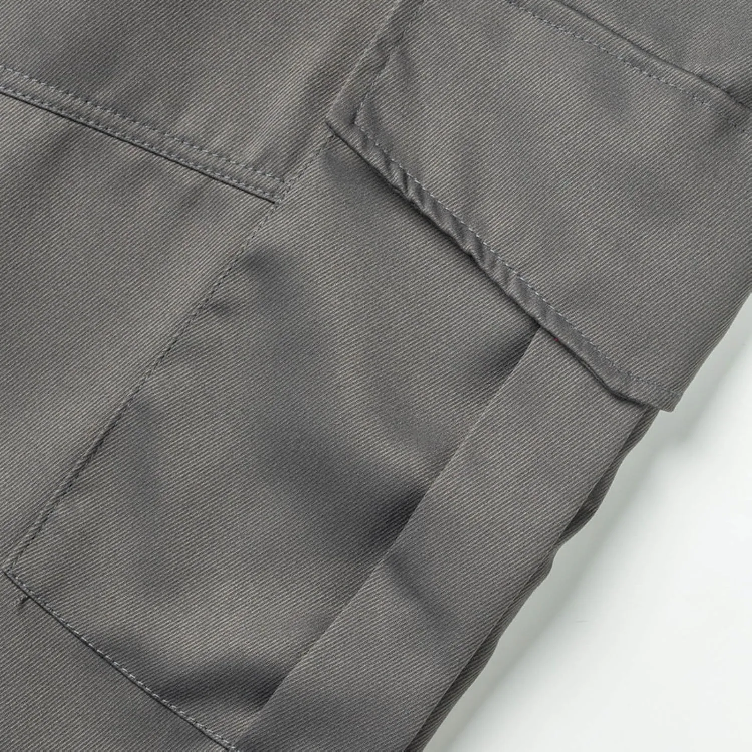 Sinzelimin Men's Cargo Pants Fashion Multiple Pockets Lace up Elastic Waist Loose Comfy Full Length Workwear Trouser