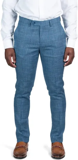 Slim Fit Slacks Plaid Tweed Men's Dress Pants SD95818