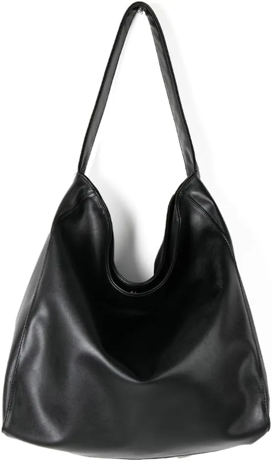 Slouchy Bucket Hobo Bags Women Crescent Shoulder Bag Crossbody Purse Trendy Satchels Cute Top-handle Travel Tote Handbag