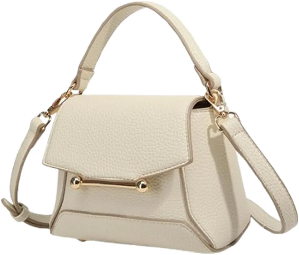 Slouchy PU Leather Crescent Hobo Bags Women Trendy Crossbody Phone Purse Satchels Shoulder Bag Top-handle Mini Tote Handbag