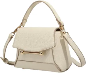 Slouchy PU Leather Crescent Hobo Bags Women Trendy Crossbody Phone Purse Satchels Shoulder Bag Top-handle Mini Tote Handbag