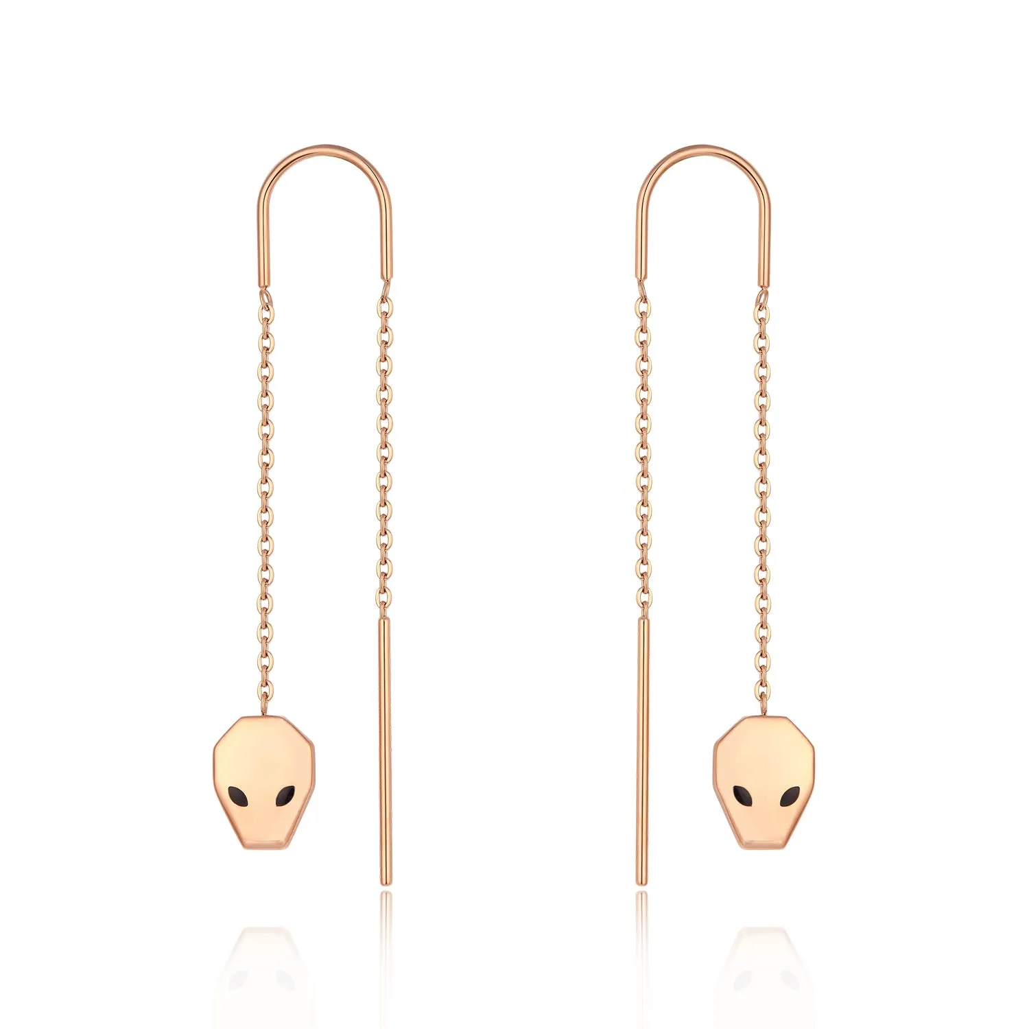 Snake Fountain Earrings Silver