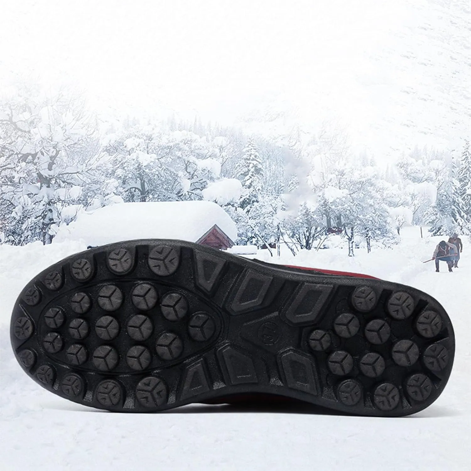 Snow Boots for Women Waterproof Winter Boots Anti-Slip Ankle Booties Slip On Warm Fur Lined Comfortable Womens Sneaker