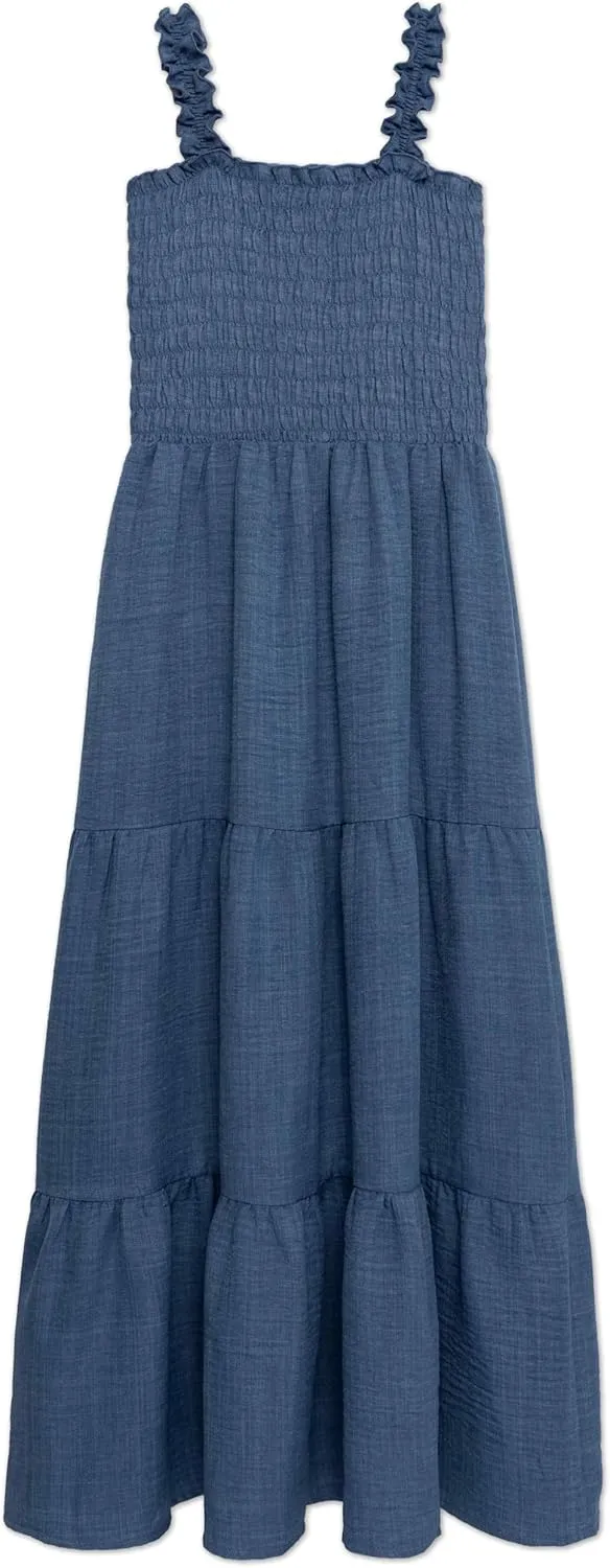 Speechless Girls' Sleeveless Smocked Maxi Sundress
