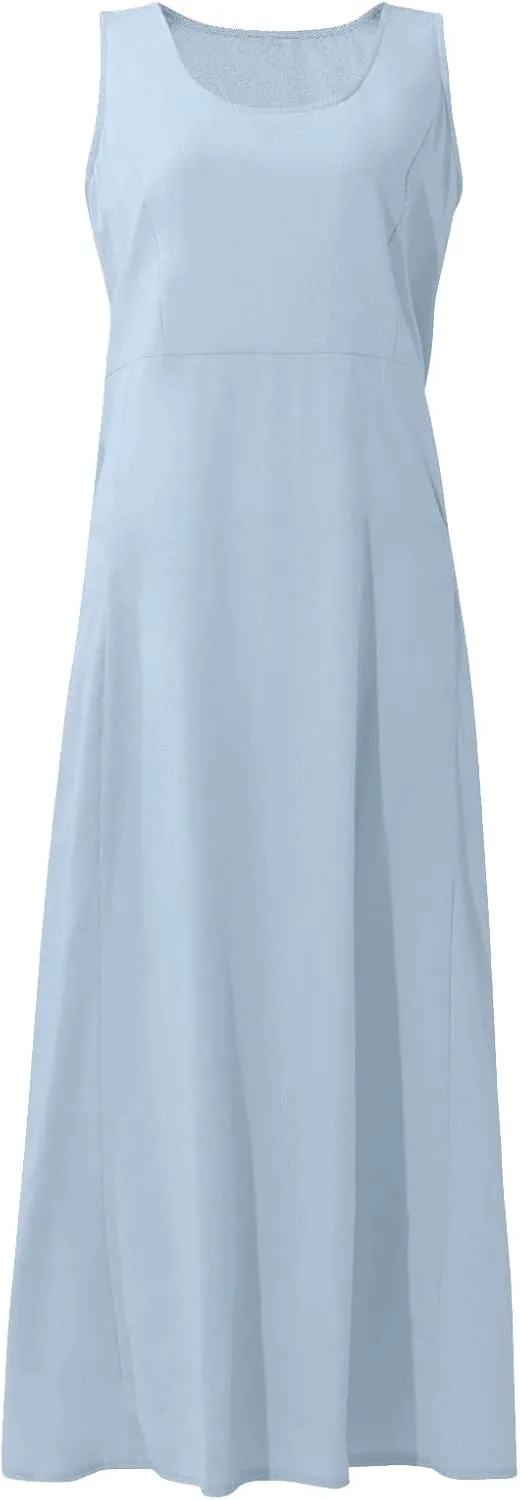 Spring Dresses for Women 2025 Flowy Dress Plus Size Beach Travel Vacation Casual Dress