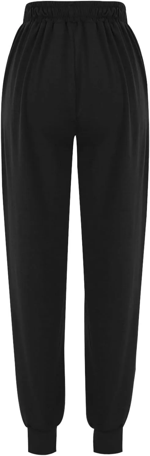 Sweatpants for Women with Pockets Stretch High Waist Jogger Sweat Pants Loose Fit Casual Lightweight Workout Trousers