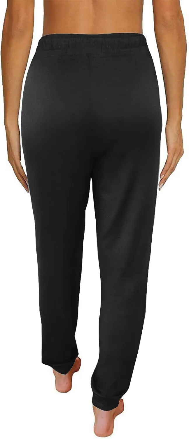 Sweatpants for Women with Pockets Stretch High Waist Jogger Sweat Pants Loose Fit Casual Lightweight Workout Trousers