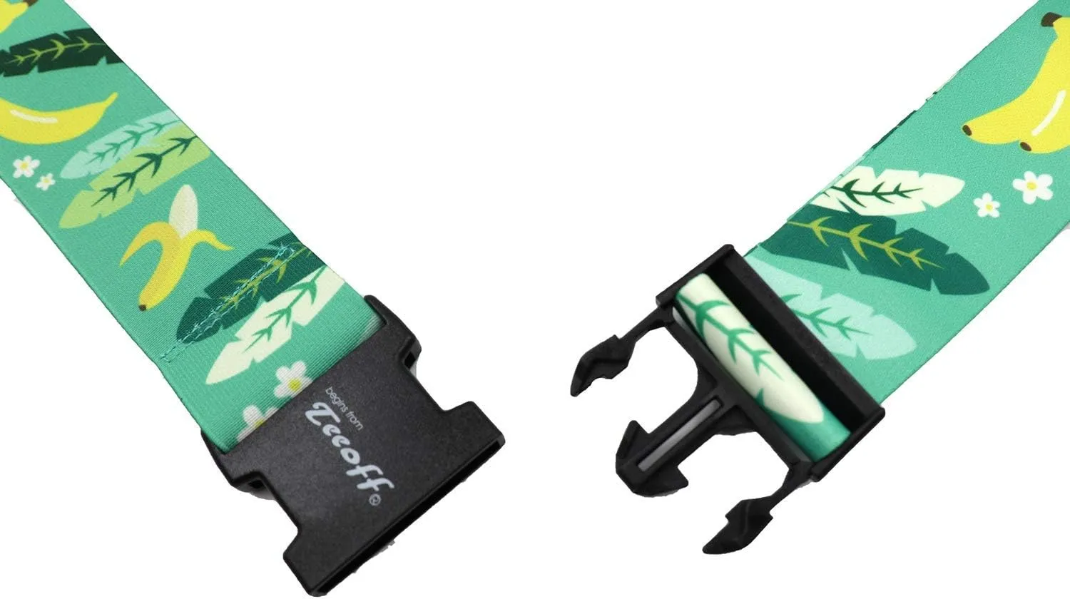 Teeoff Elastic Luggage Straps Suitcase Belts Travel Bag Accessories Adjustable 220CM (Banana)