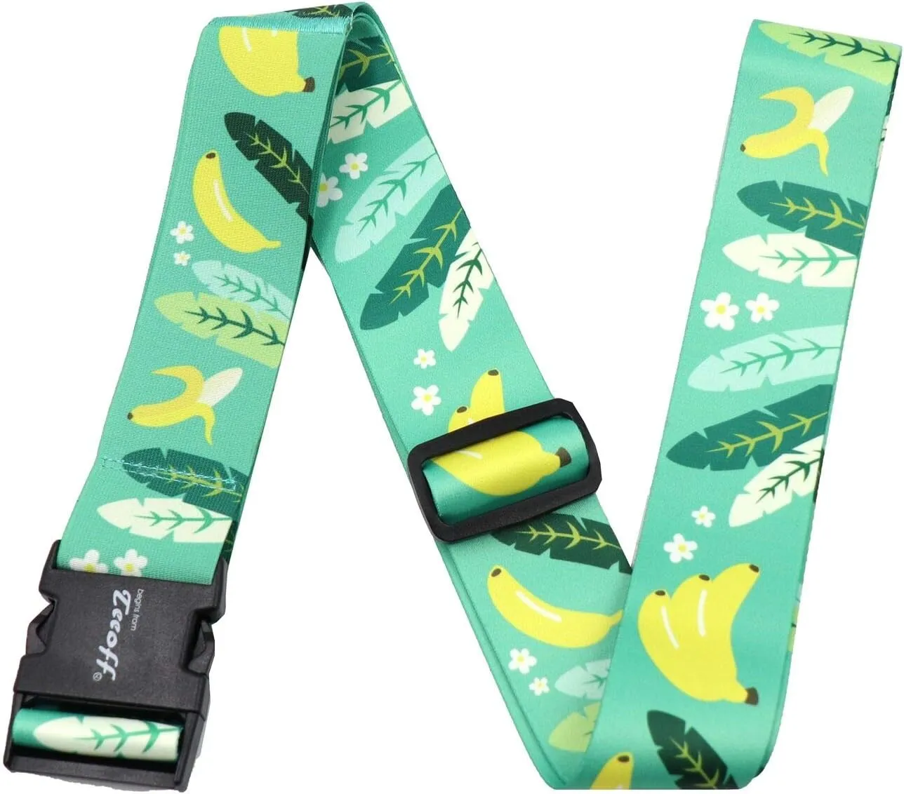 Teeoff Elastic Luggage Straps Suitcase Belts Travel Bag Accessories Adjustable 220CM (Banana)