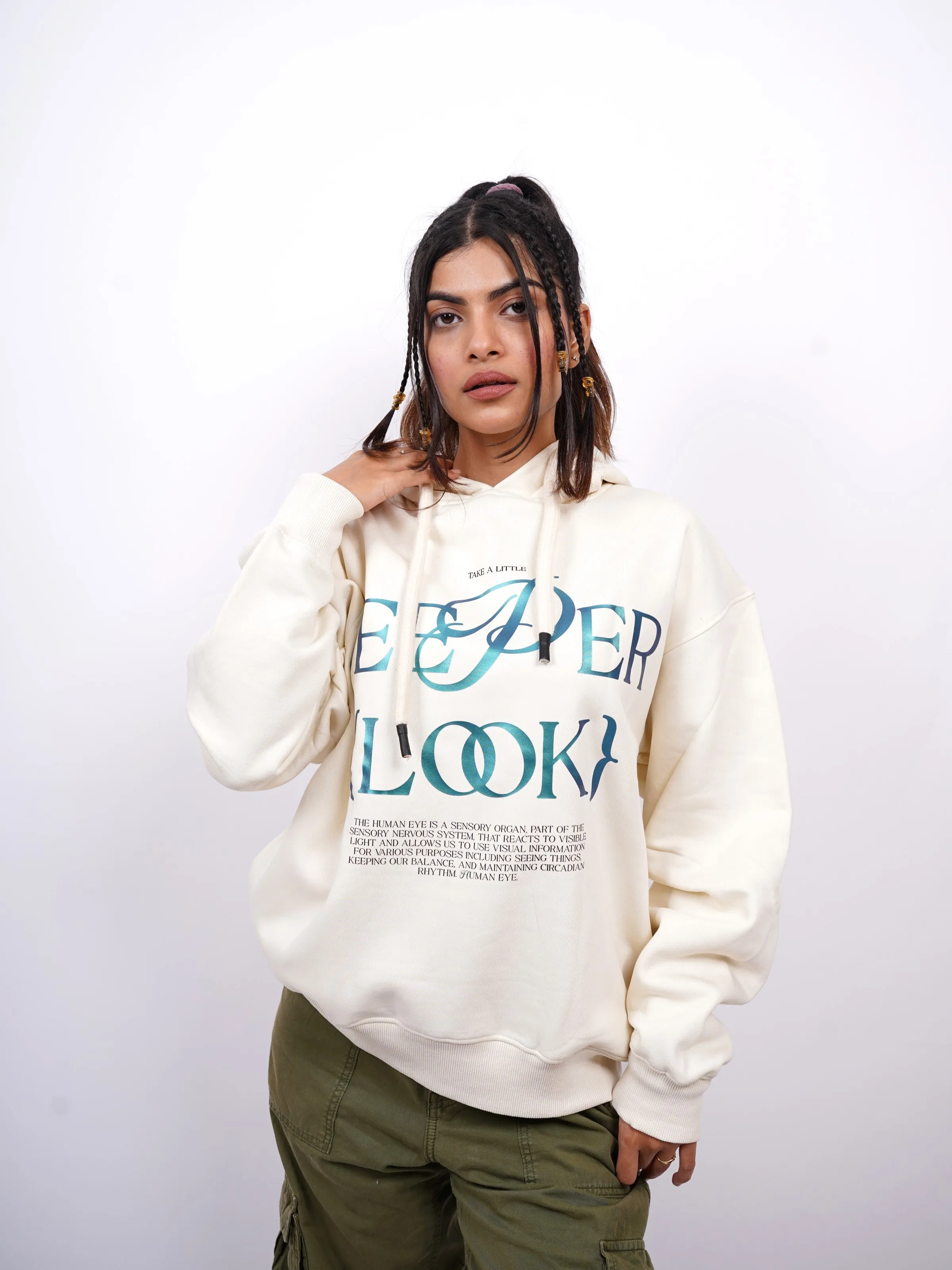 The deeper look : Vision Heavyweight Baggy Hoodie For Men and Women