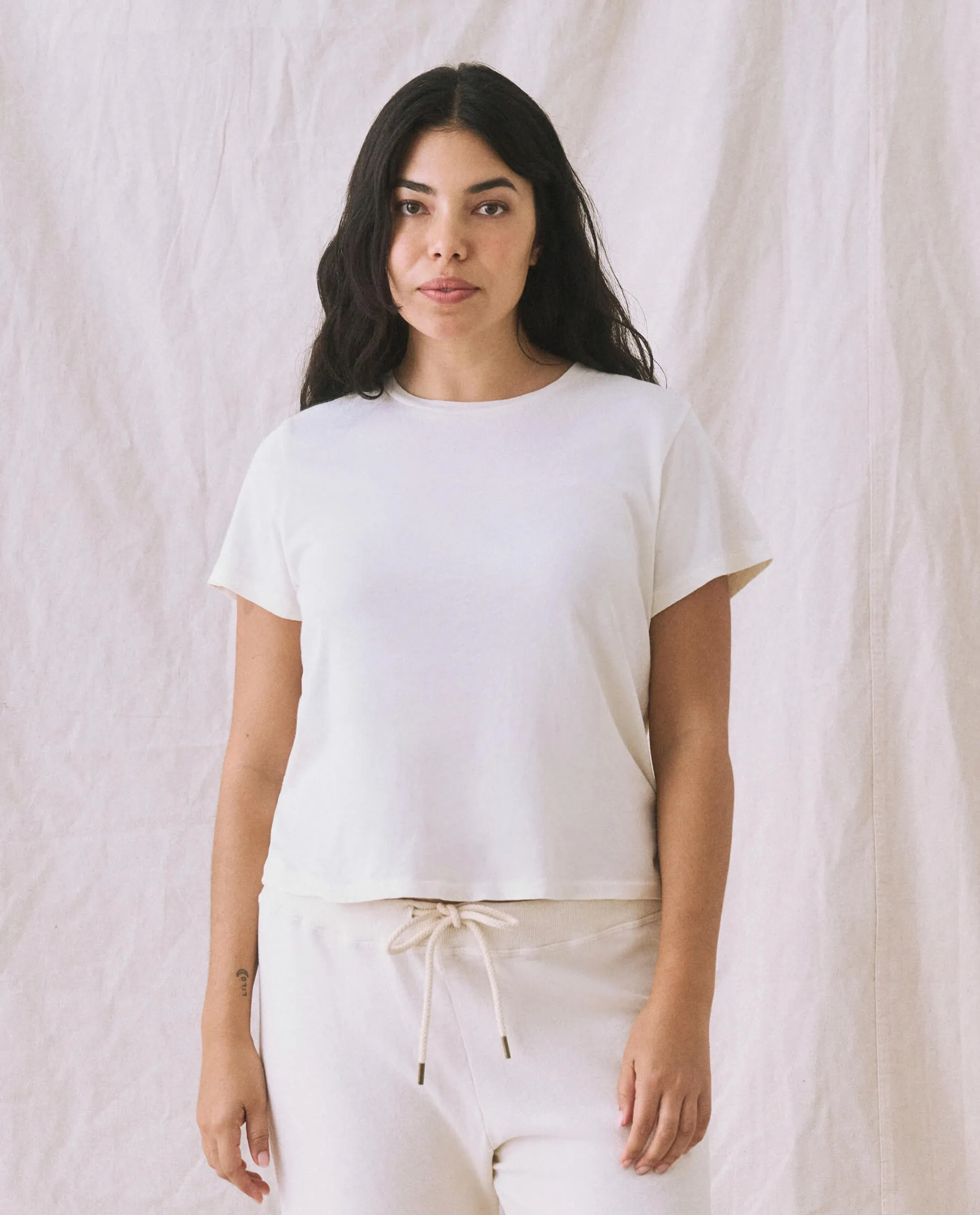 The Little Tee. -- Washed White