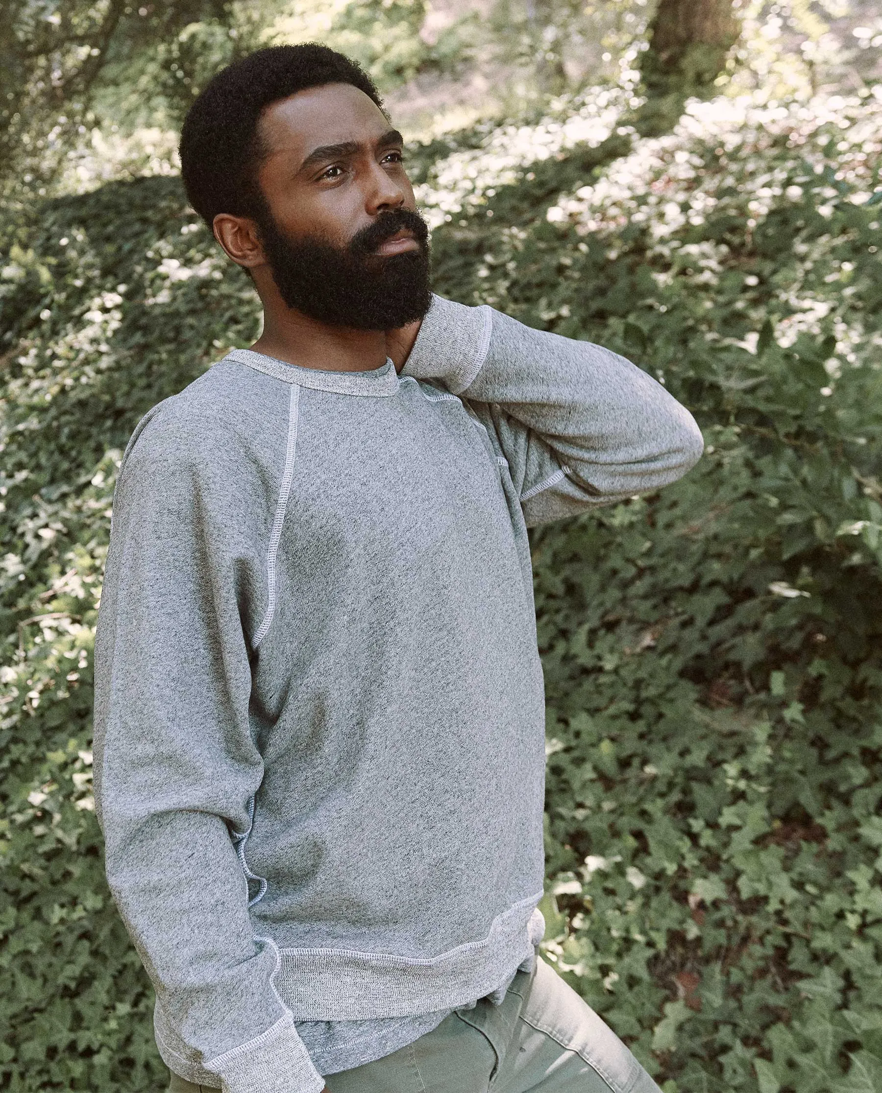 The Men's College Sweatshirt. -- VARSITY GREY