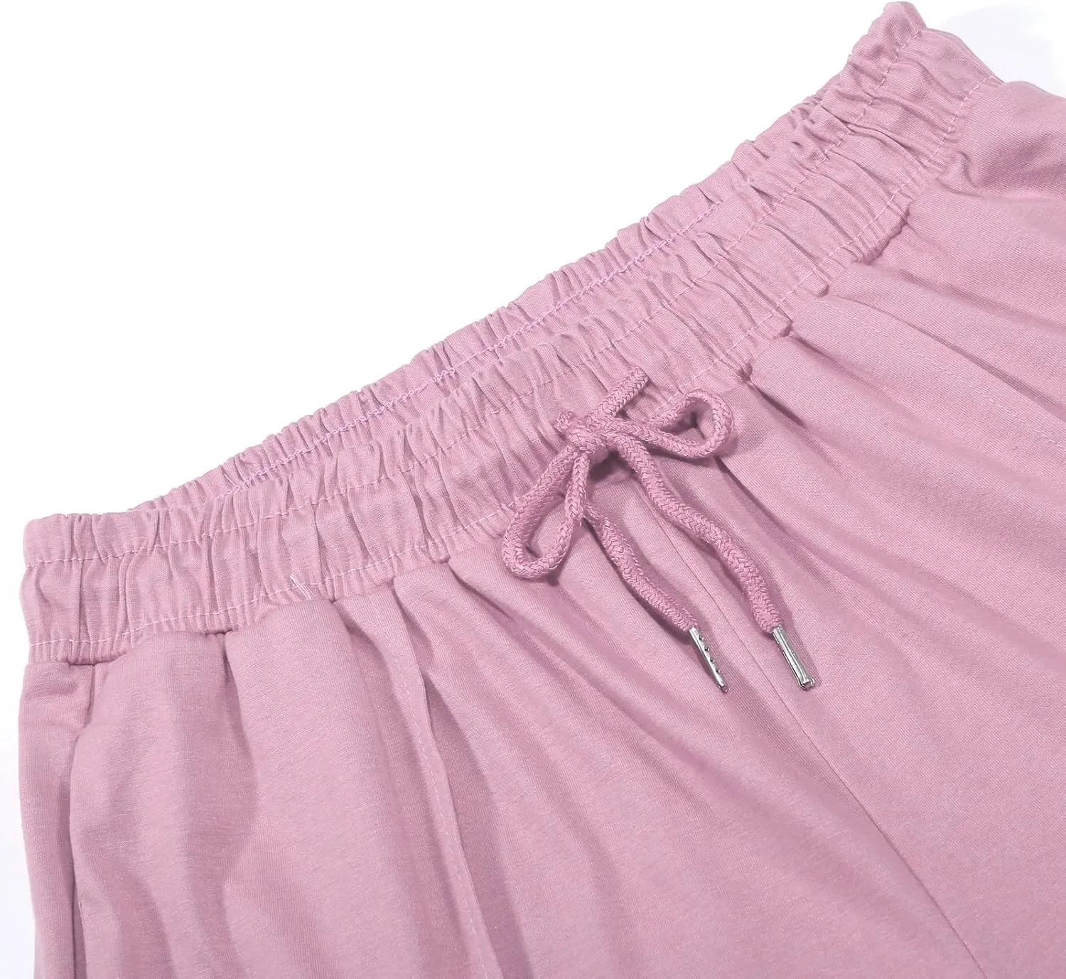 Wide Leg Sweatpants for Women Drawstring Elastic Waisted Lounge Sweat Pants Loose Comfy Athletic Pants with Pockets