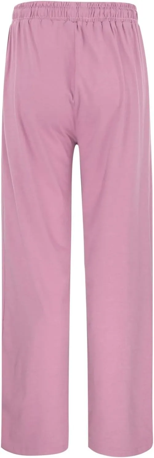 Wide Leg Sweatpants for Women Drawstring Elastic Waisted Lounge Sweat Pants Loose Comfy Athletic Pants with Pockets