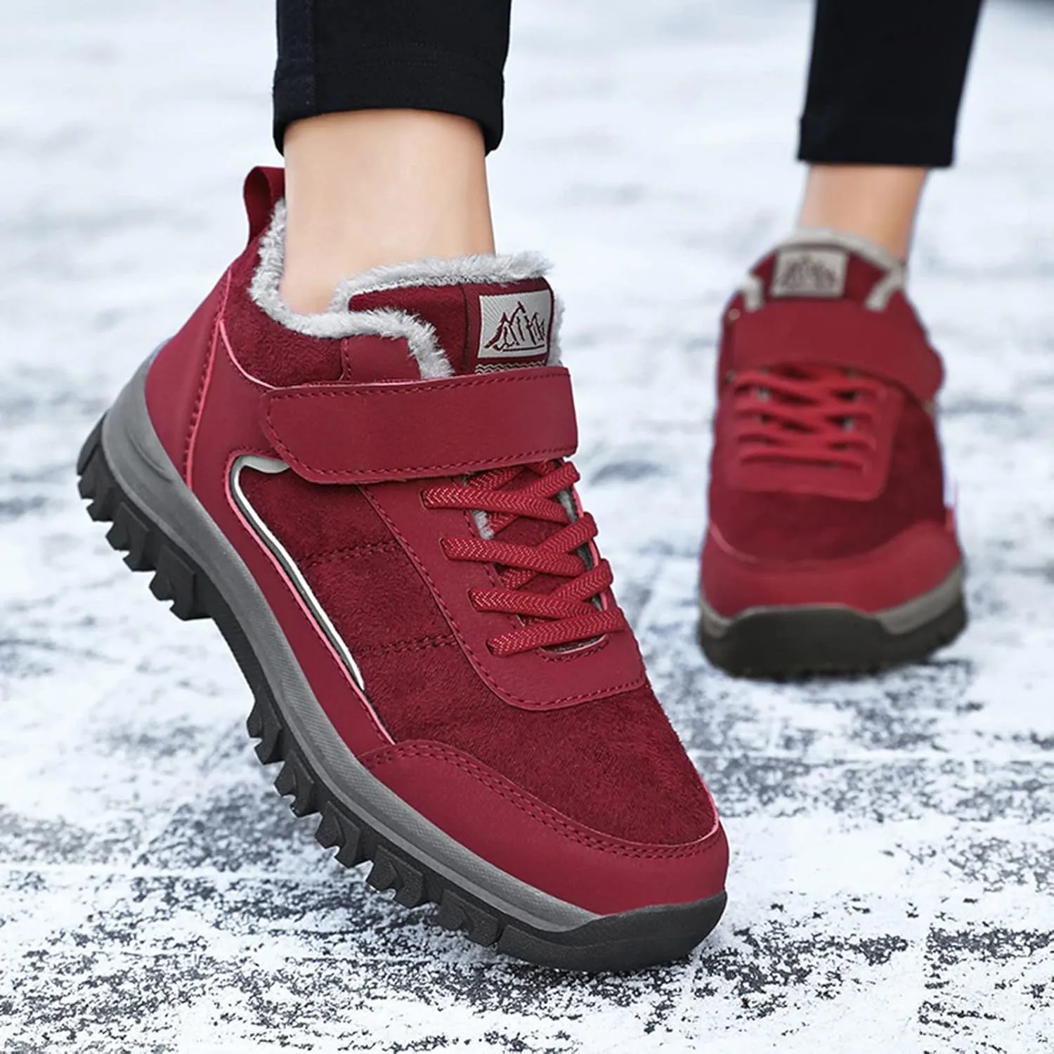 Winter Boots for Women Fashion Size 12 Lightweight Women Snow Boots Calf High Fur Boots for Women Winter Ankle Women Brown Boots Outdoor Waterproof Boots for Women Winter Hiking