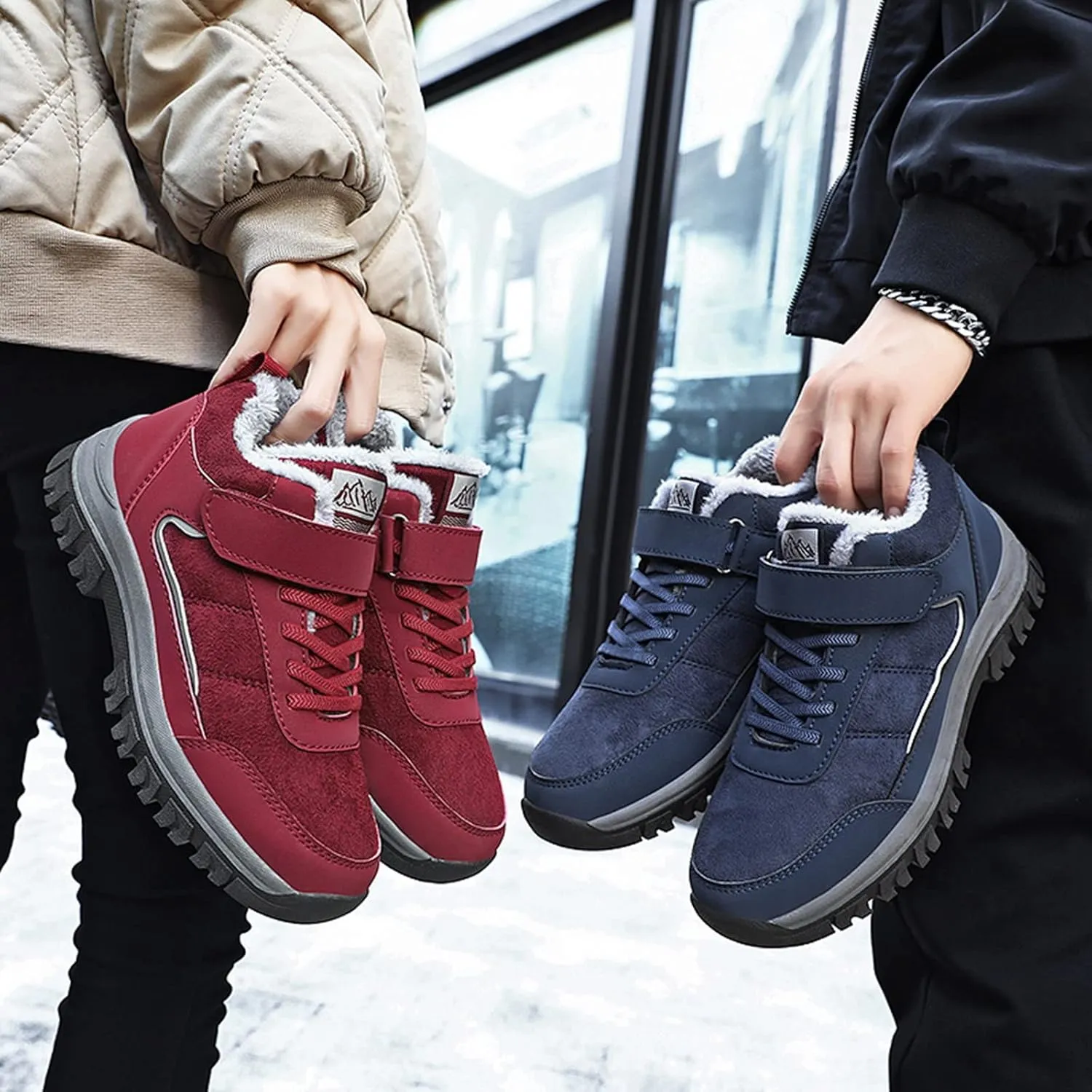 Winter Boots for Women Fashion Size 12 Lightweight Women Snow Boots Calf High Fur Boots for Women Winter Ankle Women Brown Boots Outdoor Waterproof Boots for Women Winter Hiking