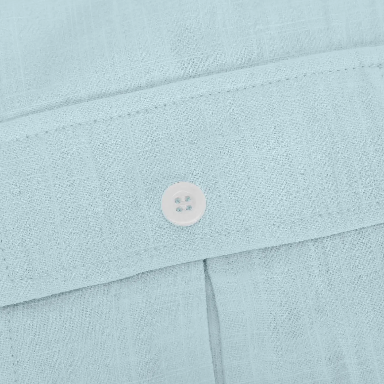 Women Cap Sleeve Button Down Shirts Summer Cotton Work Tees Blouse Lapel Collar Loose Tops Casual Solid T-Shirt
