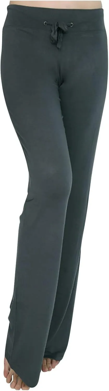 Women High Rise Yoga Leggings, Ladies Plus Size Loose Flare Trousers Drawstring Wide Leg Pants Stretchy Sweatpants