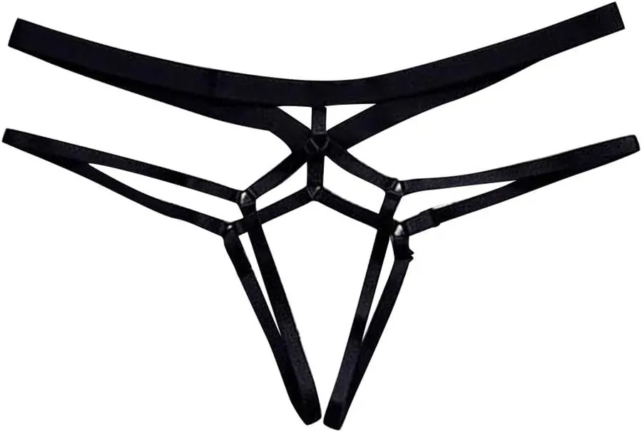 Women Sexy Lingerie Babydoll Lace Chemise Sleepwear Panty Thong Sheer Pjs with Garter Belts Nightwear