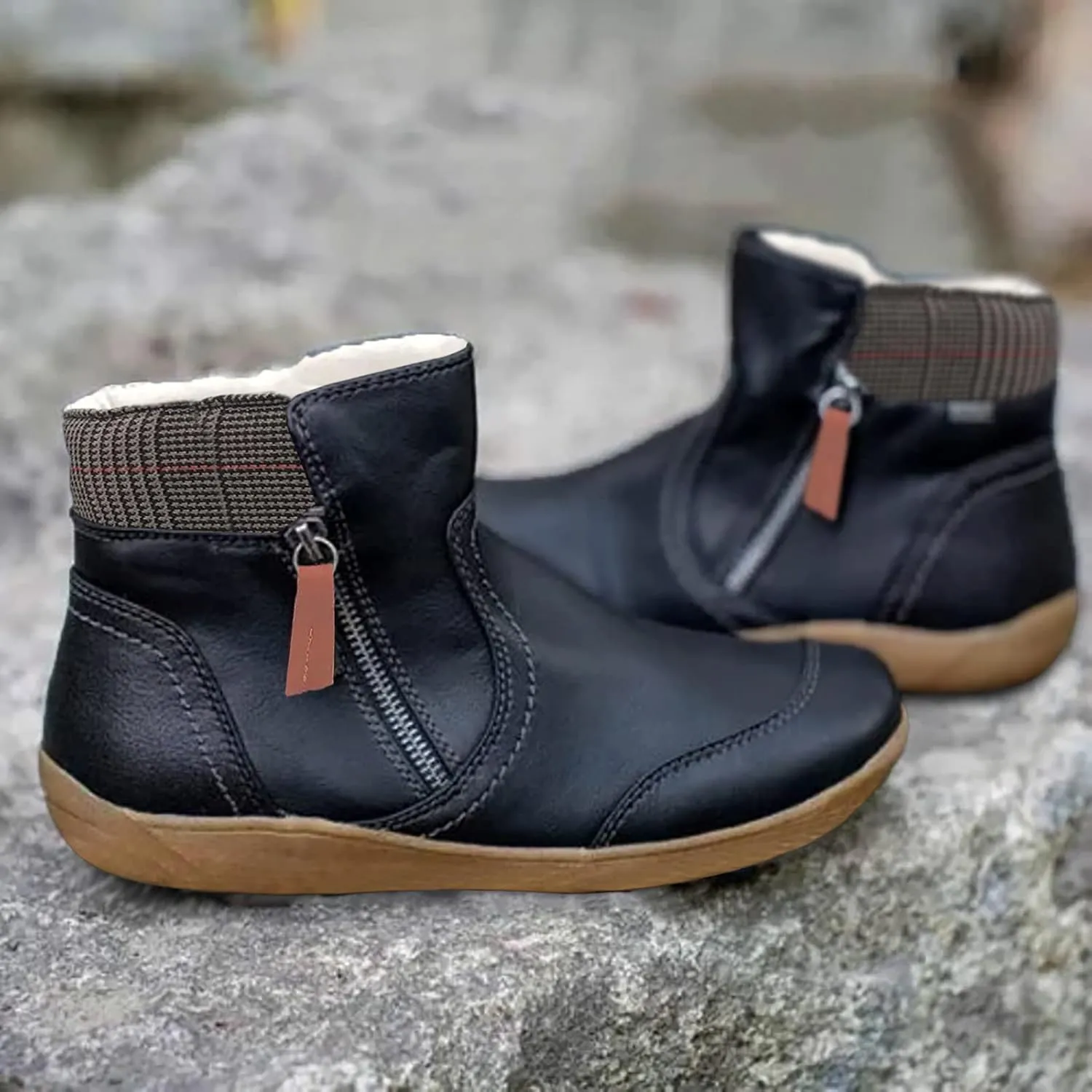 Womens Ankle Snow Boots Waterproof Womens Snow Boots Size 12 Wide Womens Winter Booties Women's Insulated Winter Boots Size 7.5 Women's Tall Lined Leather Winter Boots