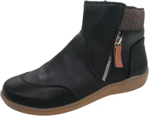 Womens Ankle Snow Boots Waterproof Womens Snow Boots Size 12 Wide Womens Winter Booties Women's Insulated Winter Boots Size 7.5 Women's Tall Lined Leather Winter Boots