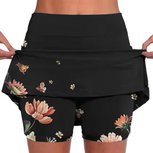 Women's Athletic Skirt Shorts Casual Stretchy Skinny Thigh High Summer Outfit Everyday Wear Skirt Comfort Pants 2025