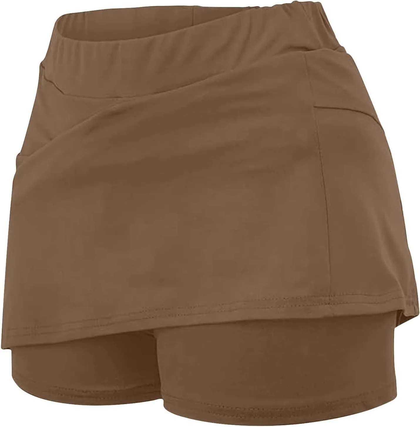 Women's Athletic Skirt Shorts Casual Stretchy Skinny Thigh High Summer Outfit Everyday Wear Skirt Comfort Pants 2025