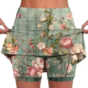 Women's Athletic Skirt Shorts Casual Stretchy Skinny Thigh High Summer Outfit Everyday Wear Skirt Comfort Pants 2025