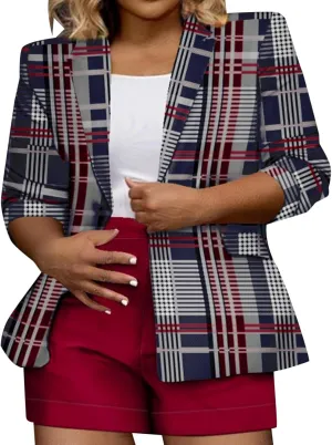 Women's Casual Fashion Printed Lapel Long Sleeved Jacket Trench Coat Women Womens Coat