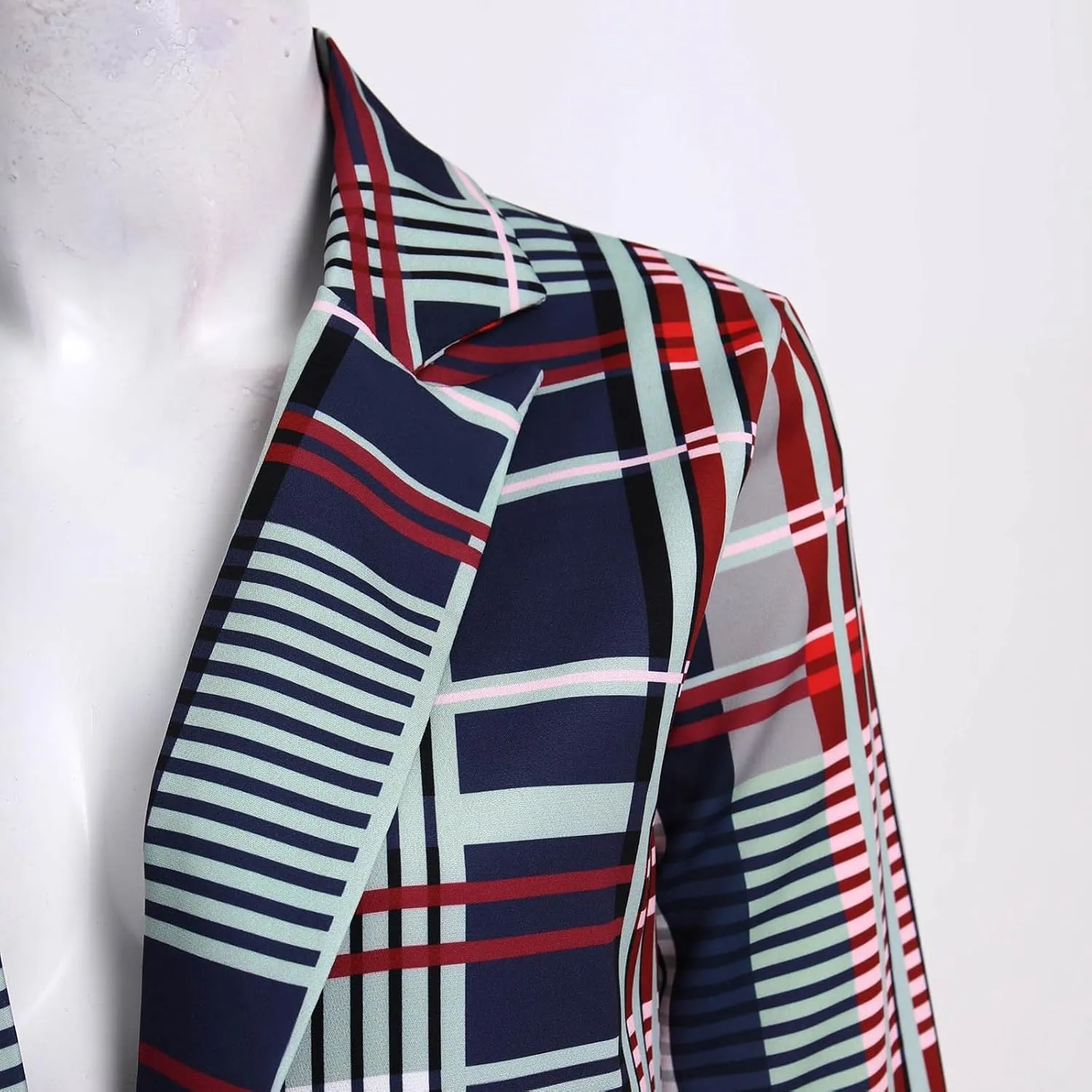 Women's Casual Fashion Printed Lapel Long Sleeved Jacket Trench Coat Women Womens Coat