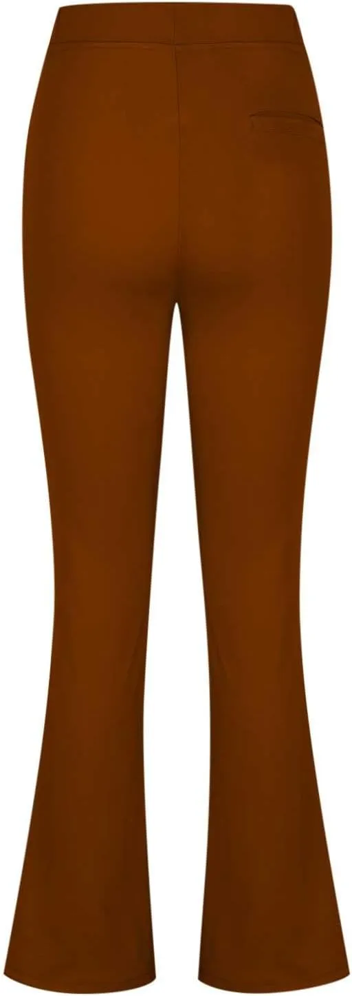 Womens Dress Pants Business Casual Work Pants High Waist Stretchy Trousers Bootcut Office Slacks with Pockets